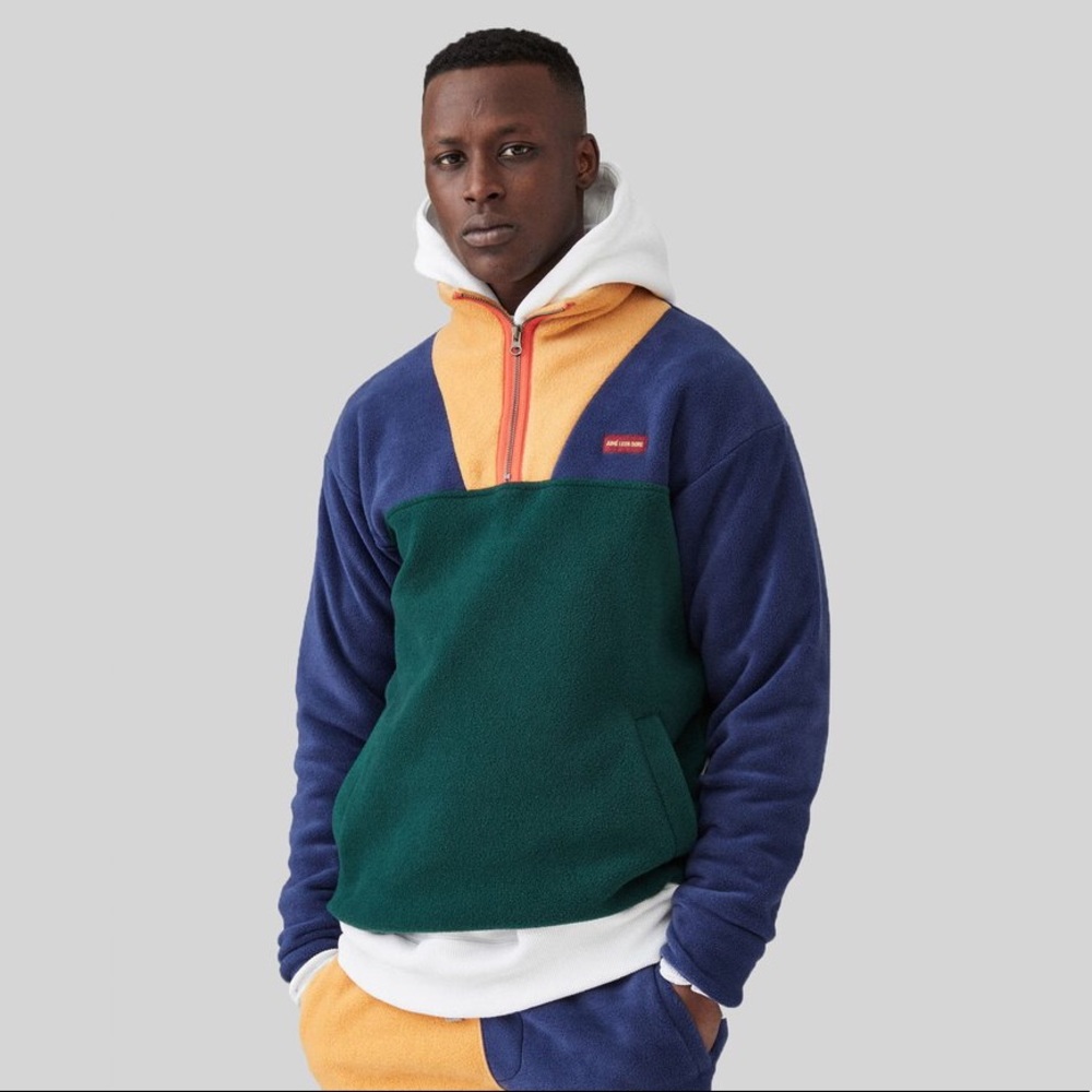 SOLD Aime Leon Dore Color Blocked Polar Fleece - Picture 1 of 8